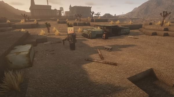 Энтузиасты построили мир Fallout: New Vegas для ролевого сервера в Minecraft