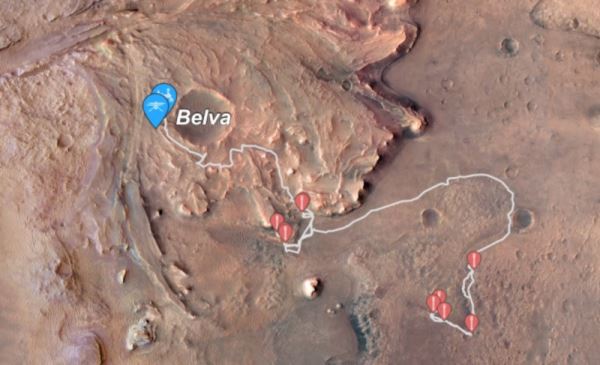 Марсоход Perseverance нашёл в огромном кратере Езеро кратер поменьше — это поможет в изучении геологической истории планеты 