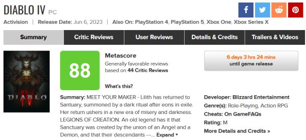 "Шаг вперед для всей серии": Diablo IV порадовала критиков и получила высокие оценки