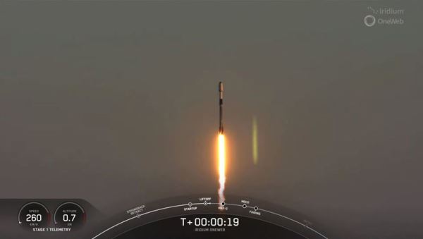 SpaceX запустила спутники для OneWeb и Iridium — второй запуск за два дня